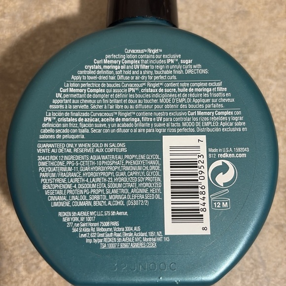 Redken Curvaceous Ringlet Lotion - Teal - Picture 4 of 4